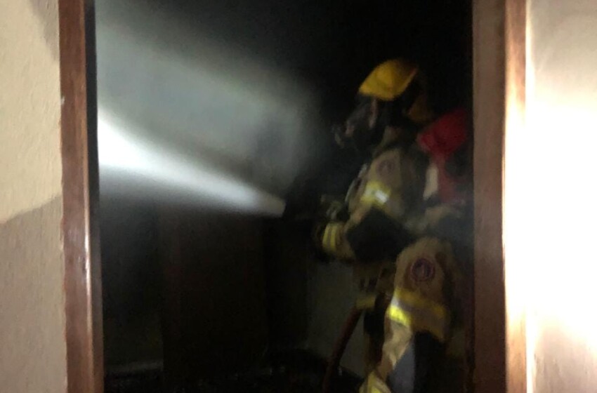  CB atende ocorrência de incêndio em apartamento