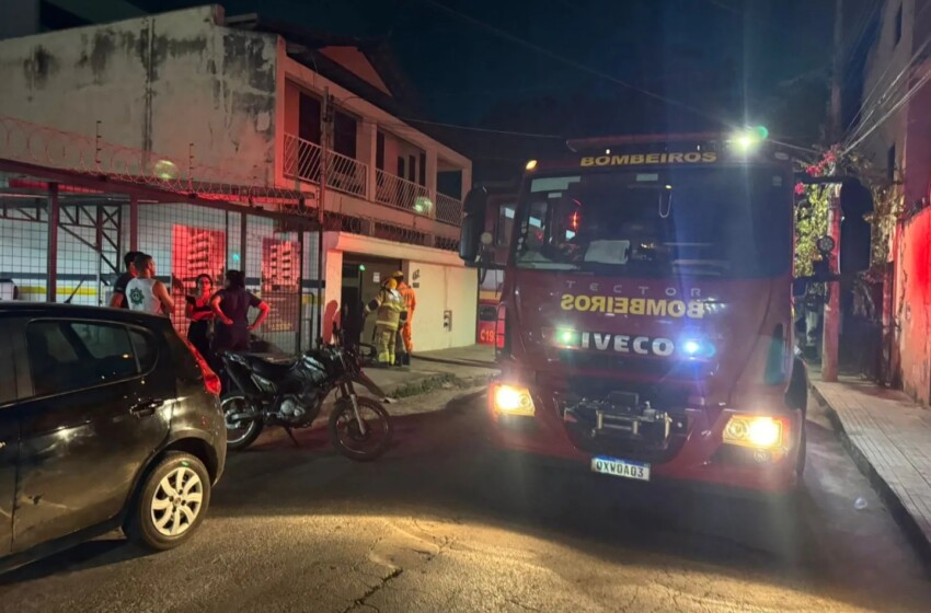  CB atende ocorrência de incêndio no Cândida Câmara