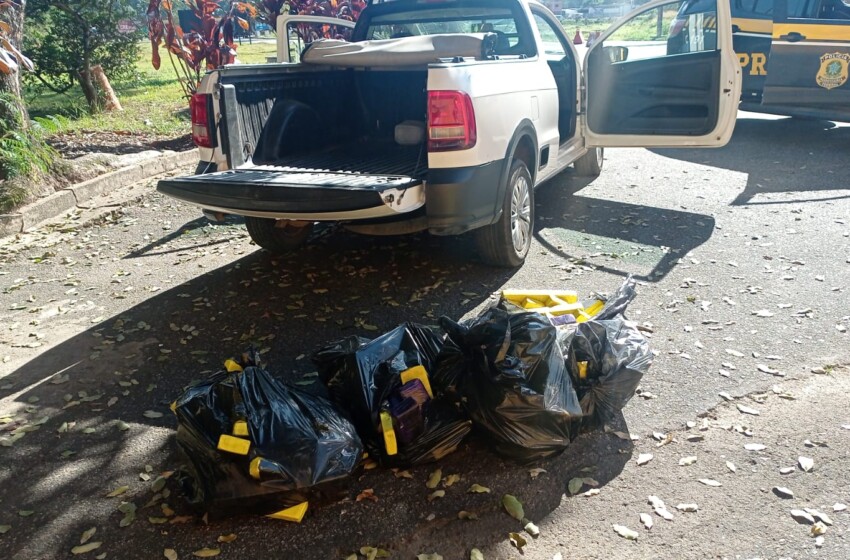  PRF apreende mais de 190 kg de Maconha