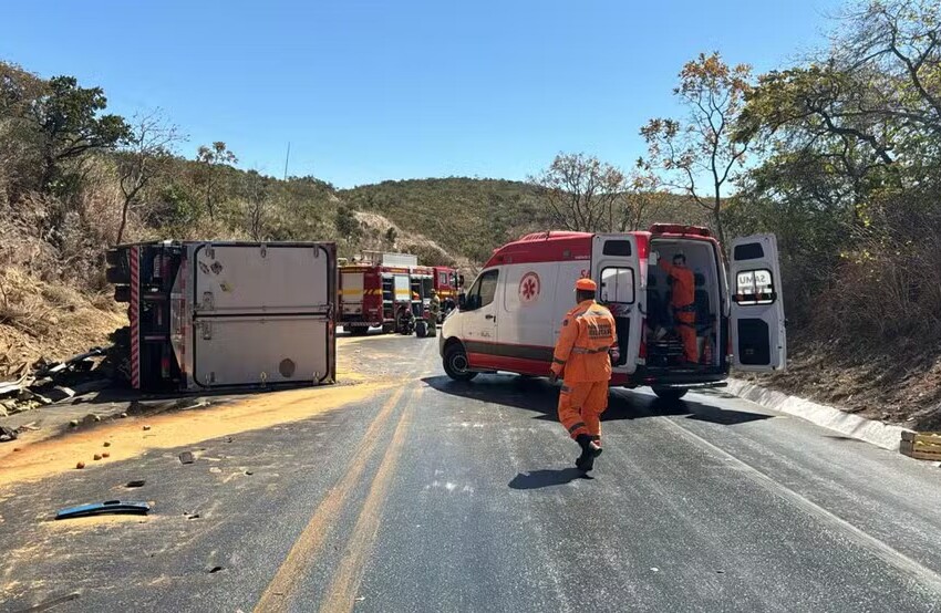  Serra da morte de Francisco Sá registra colisão com três carretas