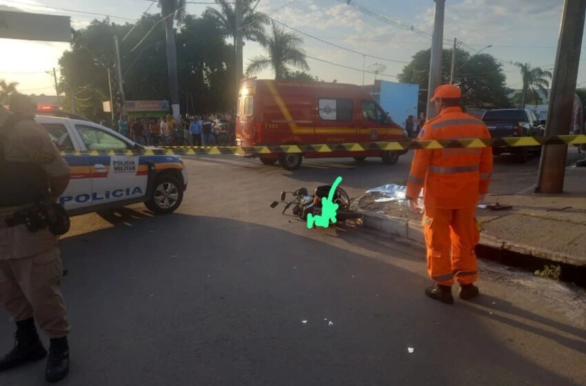  Motociclista morre em colisão com automóvel