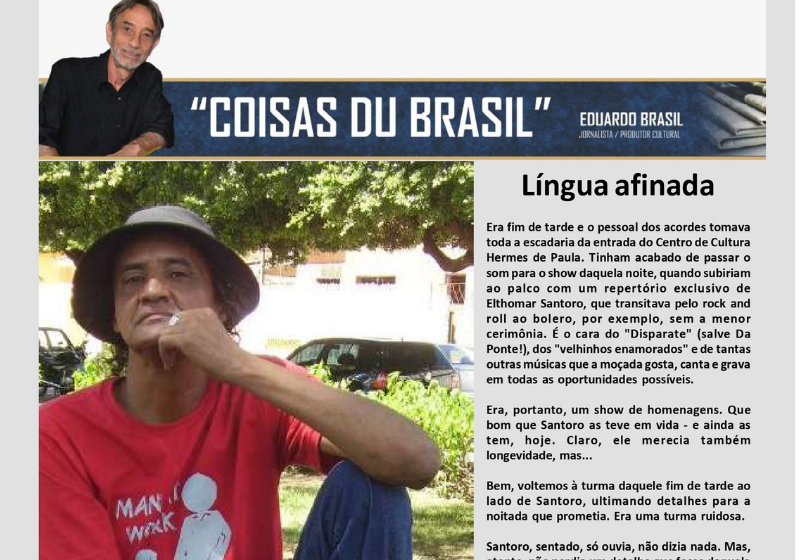  Língua afinada