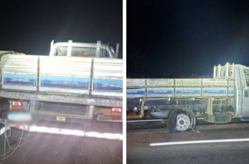  Caminhão capota e passageira morre após ser ejetada