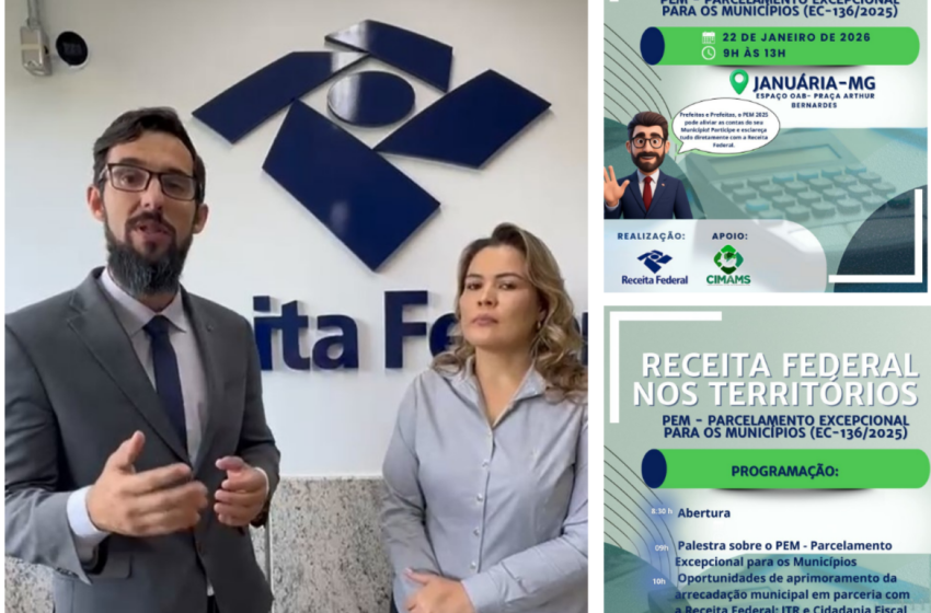  Receita e Cimams promovem evento em Januária sobre parcelamento de dívidas municipais