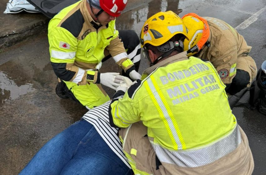  Colisões em sequência mobilizam bombeiros e assustam a cidade