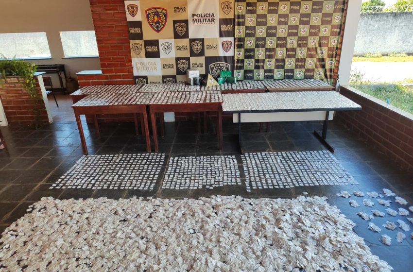  Mais de 10 mil papelotes de cocaína são apreendidos durante operação da PM