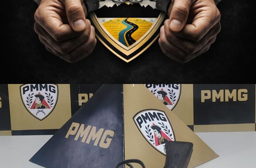  Flagrante na noite: jovem preso com revólver 38 adulterado em Janaúba