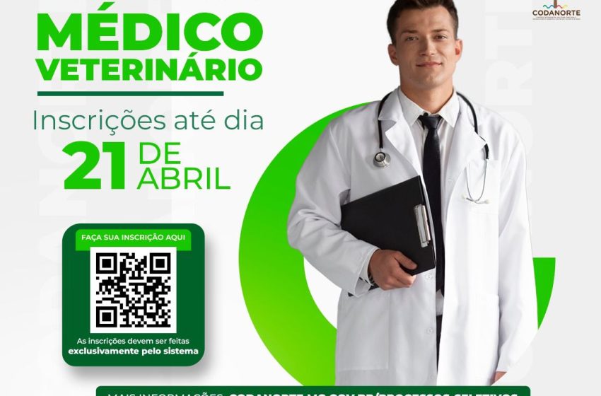  Codanorte abre inscrições para Processo Seletivo de médicos veterinários