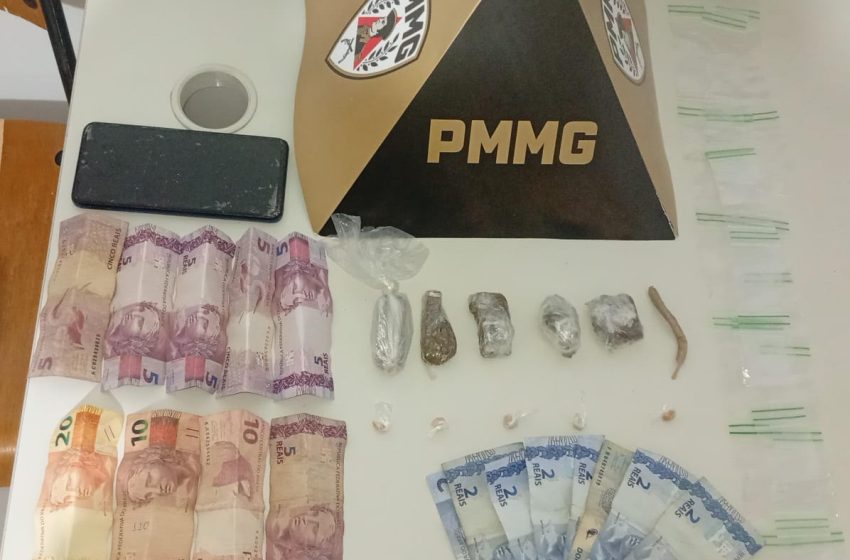  Operação da PM prende três e apreende arma, crack, cocaína e maconha